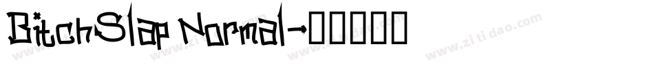 BitchSlap Normal字体转换
